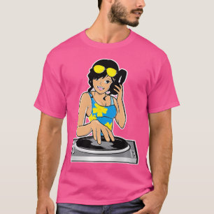 Camiseta Hip Hop Chica Dj Inspirador