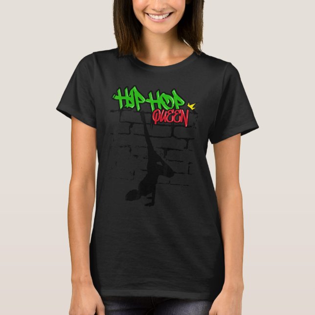 Camiseta Hip Hop Dance Street Drin Graffiti Rap Dab Baile (Anverso)