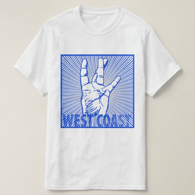 Camiseta Hip-Hop de la Costa Oeste (Diseño del anverso)