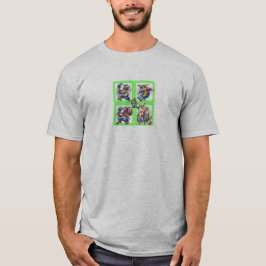 Camiseta Hip Hop Easter Bunny Buddies, Neon Green | Camiset