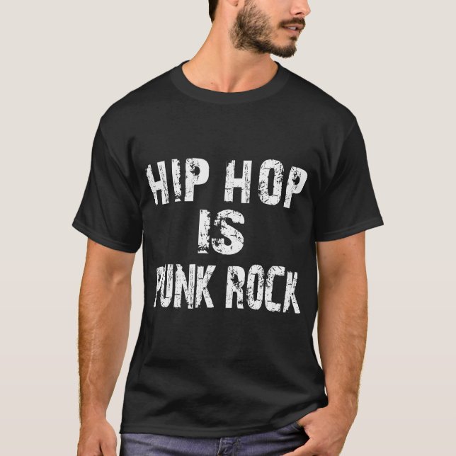 Camiseta Hip Hop es punk rock (Anverso)