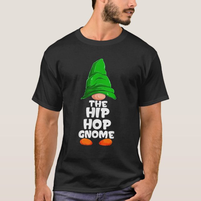 Camiseta Hip Hop Gnome Matching Family Group Christmas Part (Anverso)