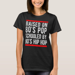 Camiseta Hip Hop Hombres Mujeres Niños Escuela Vieja Música
