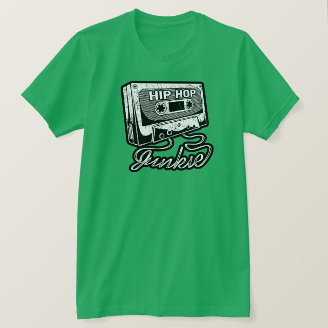 Camiseta Hip Hop Junkie Golden Era Rap (Anverso del diseño)