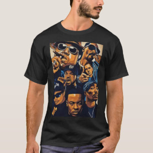 Camiseta Hip Hop Legends All Together Classic T-Shirt Copy