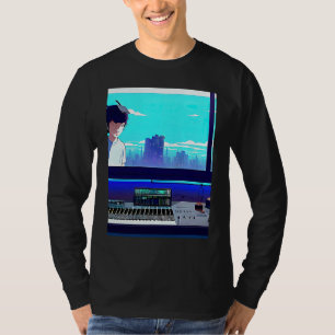Camiseta Hip hop lo fi chillhop ritmos relajantes estética