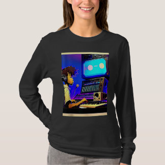 Camiseta Hip hop lo fi estética de ritmos relajantes de chi