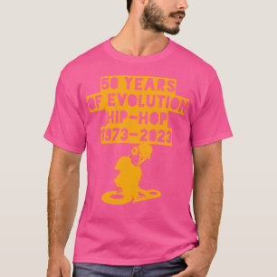Camiseta Hip Hop Music 50 años de historia negra Dj Rapper 