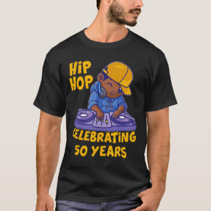 Camiseta Hip Hop Música 50 años Historia Negra Dj Da
