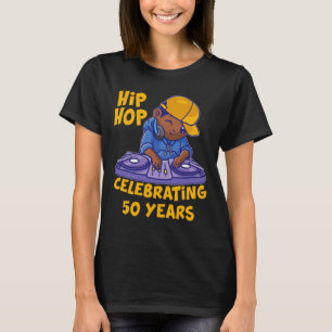 Camiseta Hip Hop Música 50 años Historia Negra Dj Da