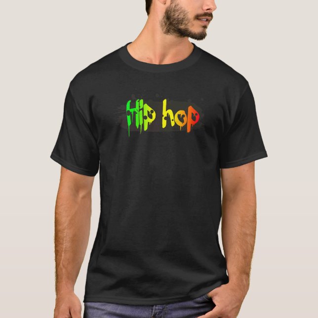 Camiseta Hip Hop Música Danza Calle Graffiti Rap Hombres W (Anverso)