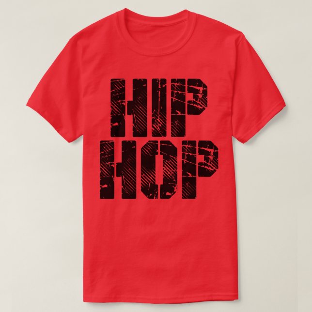 Camiseta Hip Hop negrita 1 (Diseño del anverso)