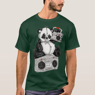 Camiseta Hip Hop Panda Bear DJ de la calle San Francisco
