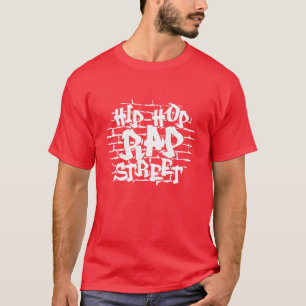 Camiseta Hip Hop Rap Dirección Callejera Rap familia