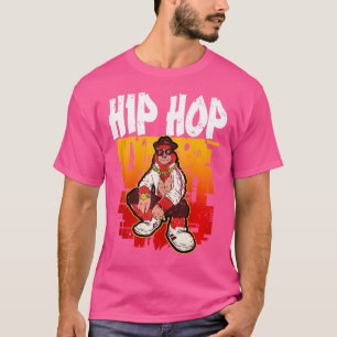 Camiseta Hip Hop Retro Graffiti Rap Trampa Música
