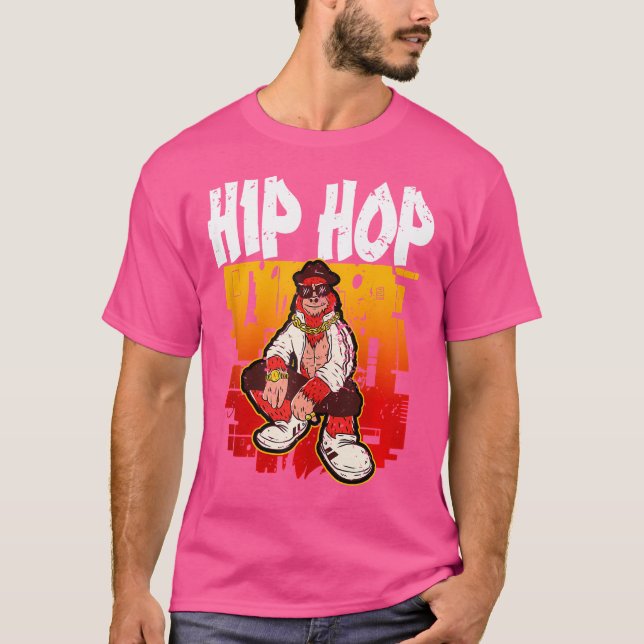Camiseta Hip Hop Retro Graffiti Rap Trampa Música (Anverso)