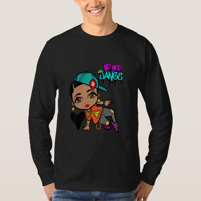 Camiseta Hip Hop Salto de Baile Danza Primavera Calle de Ve (Anverso)