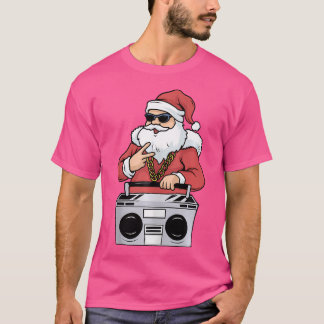 Camiseta Hip Hop Santa Claus Tshirt Gangster Navidades Ghet