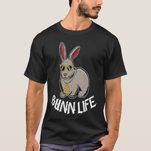 Camiseta Hip Hop Semana Santa Bunnyas Rap Gangster Bunn Lif (Anverso)