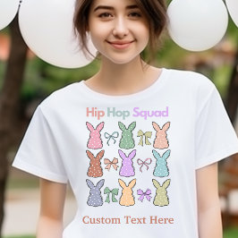 Camiseta "Hip Hop Squad" Personalizado De Pascua