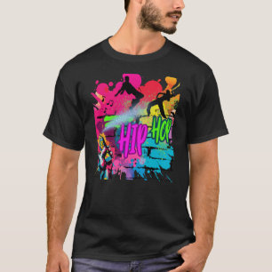 Camiseta Hip-Hop Street Art – Vibrant Urban Energy