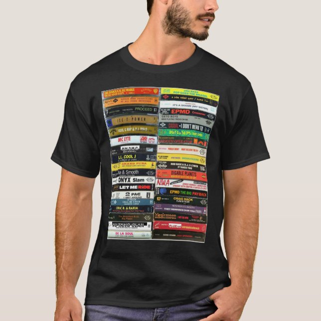 Camiseta Hip Hop Tapes 90S Hip Hop Tees   (Anverso)