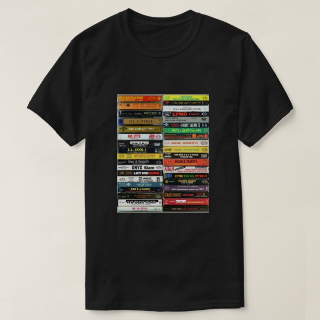 Camiseta Hip Hop Tapes 90s Hip Hop Tees Classic (Diseño del anverso)
