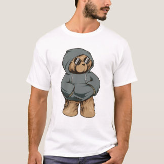 Camiseta Hip Hop Teddy Bear T-Shirt Men