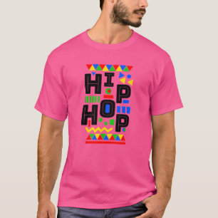 Camiseta hip hop vintage años 80 90 cultura estilo dashiki
