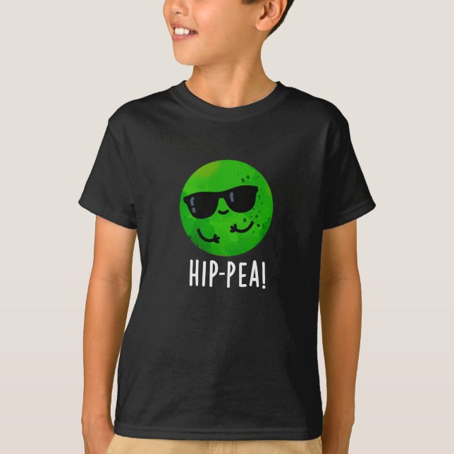 Camiseta Hip-pea Graciosa Hip Pea Pun Dark BG (Anverso)