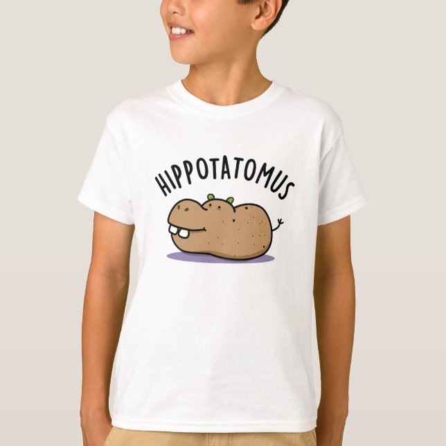 Camiseta Hip-potato-mus Funny Hippo Pun (Anverso)