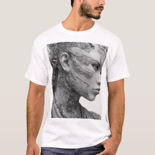 Camiseta Hiper-Detallada línea fina Dos Art - Elegante Negr