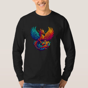 Camiseta Hiper llamas de fénix majestuoso