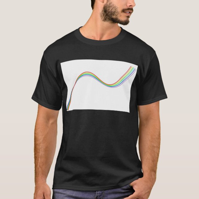 Camiseta hipérbole arco iris (Anverso)