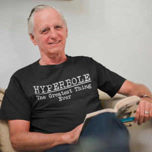 Camiseta Hiperbole La cosa más grande que nunca libros dive