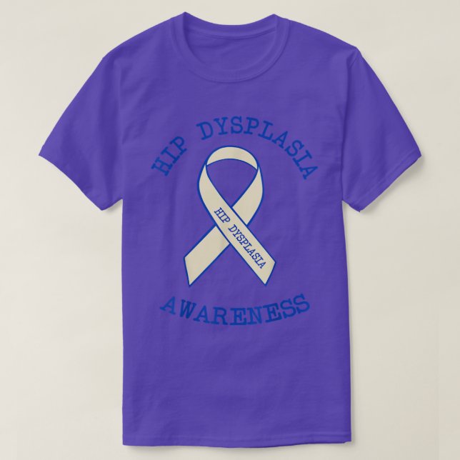Camiseta Hiperplasia Displasia Conciencia Floral Cinta blan (Diseño del anverso)