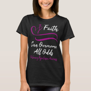 Camiseta Hipertensión pulmonar Conciencia Cristiana Púrpura