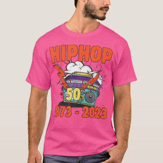 Camiseta Hiphop 50 Años Cumpleaños Divertido Amante de Hip-