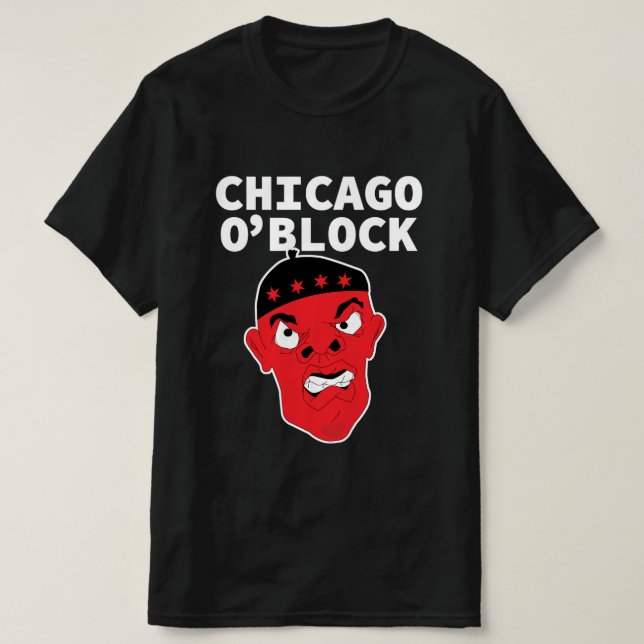 Camiseta Hiphop de Chicago O'Block (Diseño del anverso)
