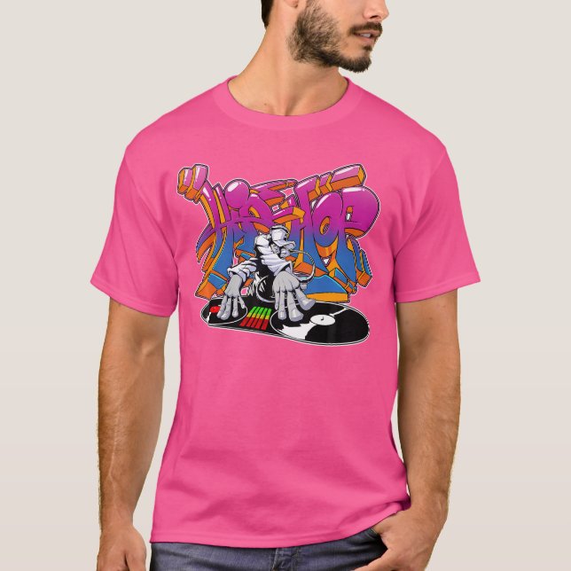 Camiseta Hiphop Graffiti Dj (Anverso)