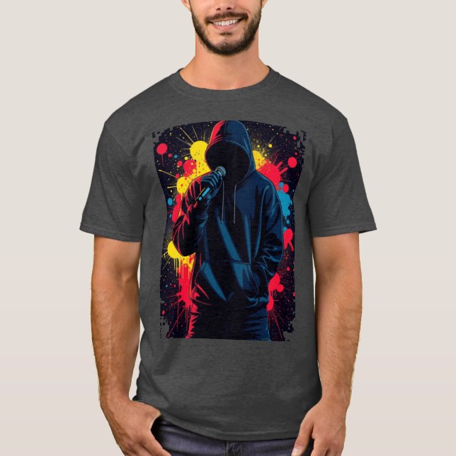 Camiseta HipHop Streetwear Design Rap Music Culture Apparel (Anverso)