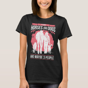 Camiseta Hípica - Caballos y bambú; Perros - Caballo