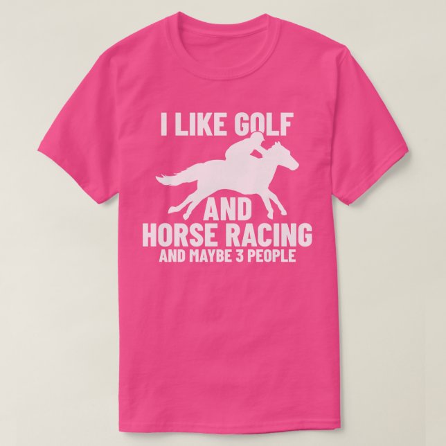 Camiseta Hípica Carreras Golf Horse Racer (Diseño del anverso)