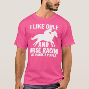 Camiseta Hípica Carreras Golf Horse Racer