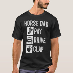 Camiseta Hípica de hombres pagan a su padre por conducir ap