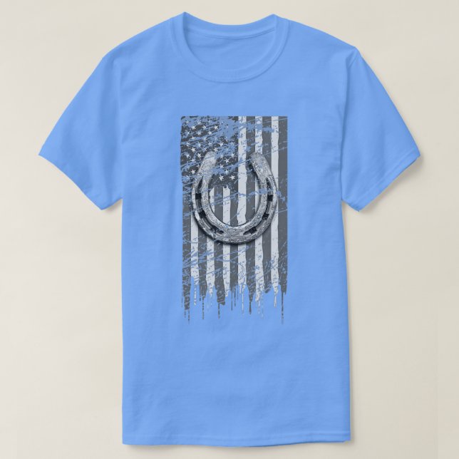 Camiseta Hípica de los caballos de los camisas de herradura (Diseño del anverso)