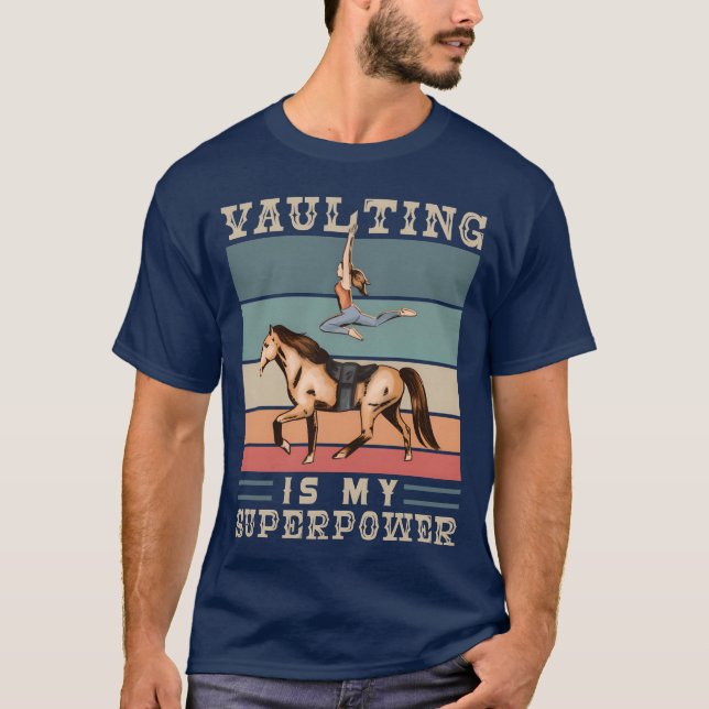 Camiseta Hípica en Vaulding es mi superpoder amigos (Anverso)