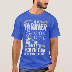 Camiseta Hípica Farrier Horseshoer No Me Detesto Cuando Soy