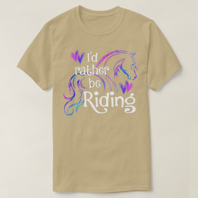 Camiseta Hípica Hover ID MÁS BIEN ESTARÍA EN PIE DE Equitac (Diseño del anverso)