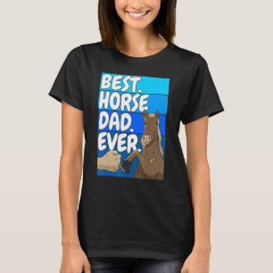 Camiseta Hípica Mejor Padre de Caballo Cada Día Ridi De Cab